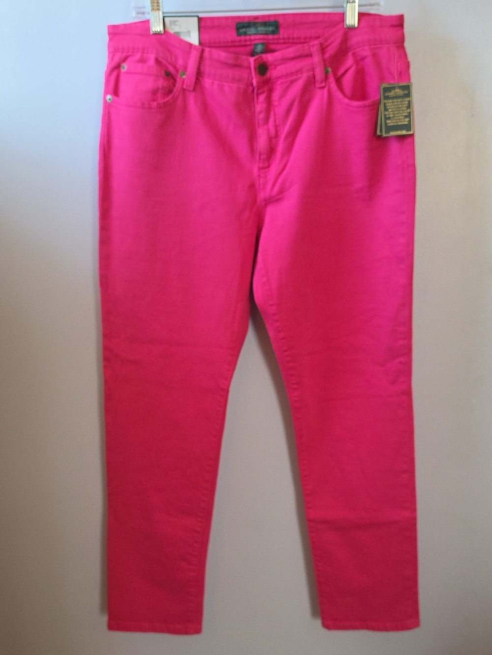 NWT Hot Pink LRL Straight Leg Jeans